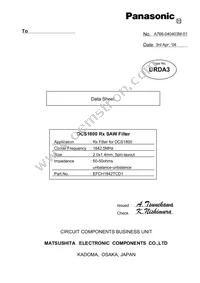 EFCH1842TCD1 Datasheet Cover