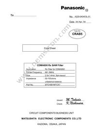 EFCH881MTCA7 Datasheet Cover