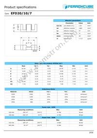 EFD20/10/7-3C95-A160 Datasheet Cover