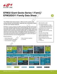 EFM32GG11B420F2048IQ100-B Datasheet Cover