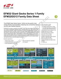 EFM32GG12B110F1024GQ64-A Datasheet Cover