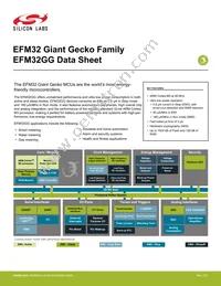 EFM32GG900F512G-D-D1I Datasheet Cover