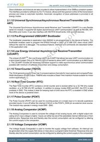 EFM32HG350F32G-A-CSP36R Datasheet Page 5