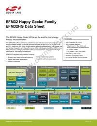 EFM32HG350F64G-B-QFP48 Datasheet Cover