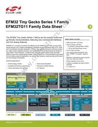 EFM32TG11B520F128GQ48-A Datasheet Cover