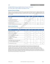 EHW015A0A41Z Datasheet Page 2