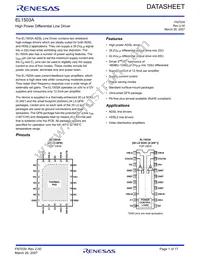 EL1503ACMZ-T13 Datasheet Cover