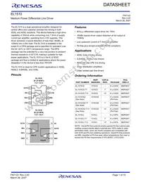 EL1510CSZ-T7 Datasheet Cover