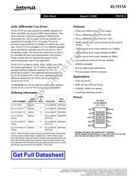 EL1517AIYE-T7 Datasheet Cover