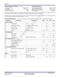 EL1519CSZ-T7 Datasheet Page 2