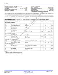 EL5027IWTZ-T7A Datasheet Page 2