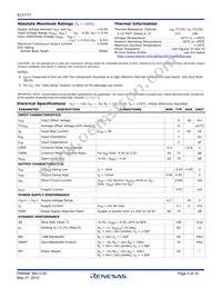 EL5111TIWTZ-T7A Datasheet Page 3