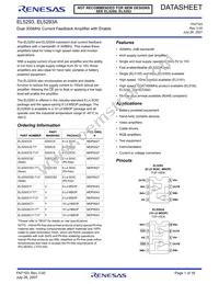 EL5293CSZ-T7 Datasheet Cover