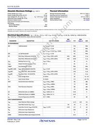 EL5378IU-T7 Datasheet Page 3