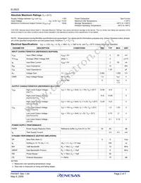 EL5623IRZ-T7 Datasheet Page 2