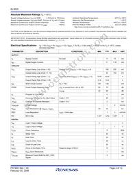 EL5625ILZ-T13 Datasheet Page 2