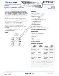 EL7515IYZ-T7 Datasheet Cover