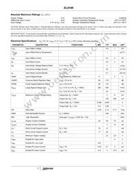 EL8186IWZ-T7 Datasheet Page 2