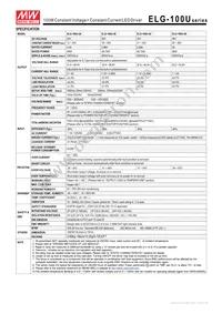 ELG-100U-48 Datasheet Page 2