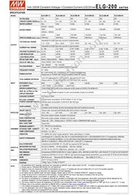 ELG-200-42B Datasheet Page 2