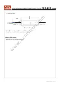 ELG-200-42B Datasheet Page 13