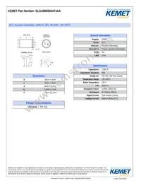 ELG108M250AT4AA Datasheet Cover