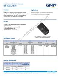 ELH129M063AT5AA Datasheet Cover