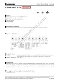 ELJ-FA1R2JF2 Datasheet Cover