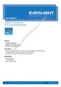 ELS-321SYGWA/S530-E2 Datasheet Cover