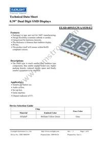 ELSD-405SYGWA/S530-E2 Datasheet Cover