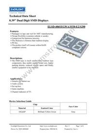 ELSD-406SYGWA/S530-E2/S290 Datasheet Cover