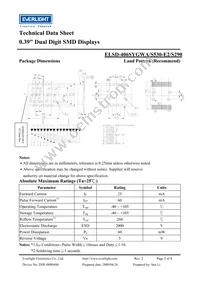 ELSD-406SYGWA/S530-E2/S290 Datasheet Page 2