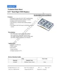 ELSD-505SYGWA/S530-E2 Datasheet Cover