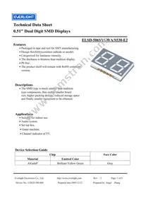 ELSD-506SYGWA/S530-E2 Datasheet Cover