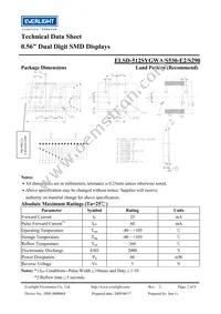 ELSD-512SYGWA/S530-E2/S290 Datasheet Page 2