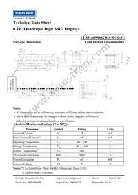 ELSF-405SYGWA/S530-E2 Datasheet Page 2