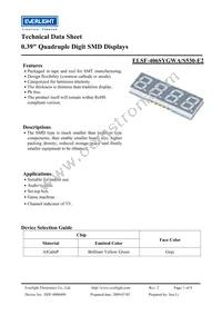 ELSF-406SYGWA/S530-E2 Datasheet Cover