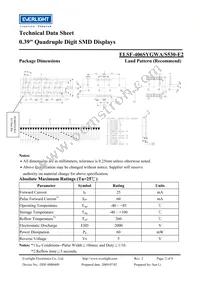 ELSF-406SYGWA/S530-E2 Datasheet Page 2