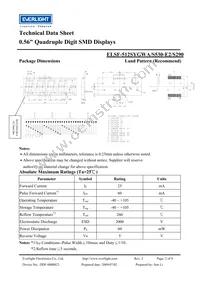 ELSF-512SYGWA/S530-E2/S290 Datasheet Page 2