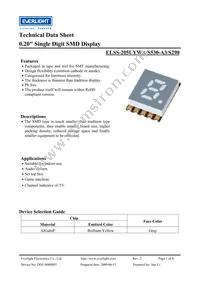 ELSS-205UYWA/S530-A3/S290 Datasheet Cover