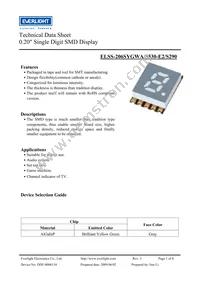 ELSS-206SYGWA/S530-E2/S290 Datasheet Cover