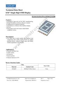 ELSS-511SYGWA/S530-E2/S290 Datasheet Cover