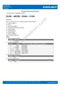 ELSW-F81R3-0LPNM-BR4R6 Datasheet Page 3