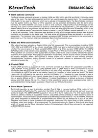 EM68A16CBQC-25IH Datasheet Page 16