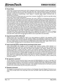 EM68A16CBQC-25IH Datasheet Page 21