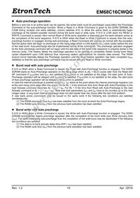 EM68C16CWQG-25IH Datasheet Page 19