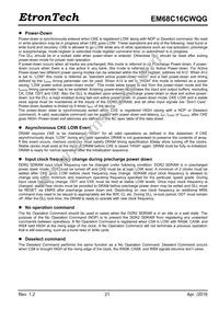 EM68C16CWQG-25IH Datasheet Page 21