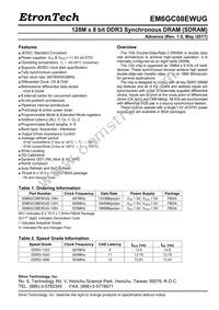 EM6GC08EWUG-10IH Datasheet Cover