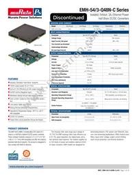 EMH-54/3-Q48N-C Datasheet Cover