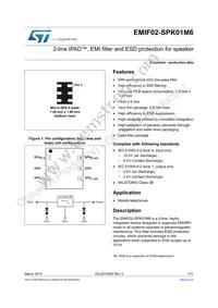 EMIF02-SPK01M6 Datasheet Cover